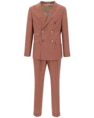BOSS Traje L-Heston Con Doble Botonadura - Rojo