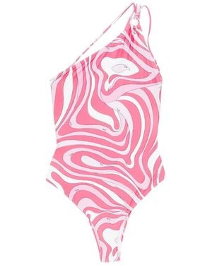 PUCCI Maillot De Bain À Une Épaule - Pink