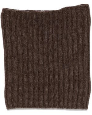 Dell'Oglio Ribbed Scarf - Brown