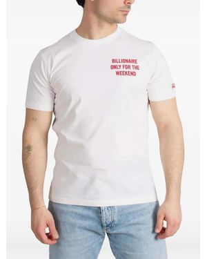 MC2 Saint Barth Slogan-Print T-Shirt - White