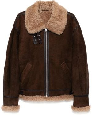 Bally Shearling-Lined Jacket - Brown