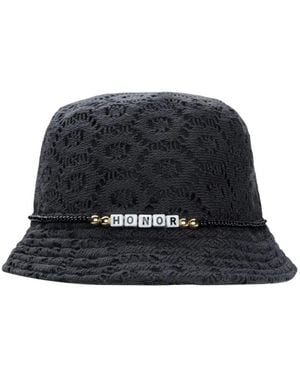 Honor The Gift Friendship Crochet Bucket Hat - Black