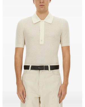 Tom Ford Short-Sleeved Polo Shirt - White