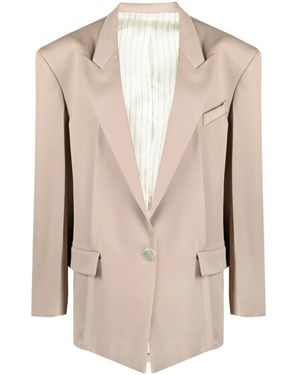 The Attico Blazer Glen oversize - Neutro