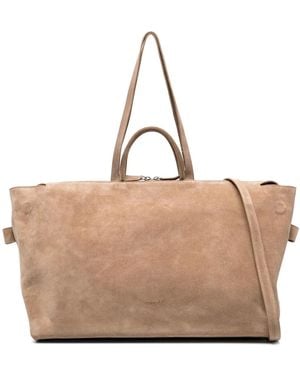 Marsèll Orizzontale Suede Tote Bag - Natural