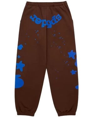 Sp5der Beluga V2 Star-Print Track Pants - White