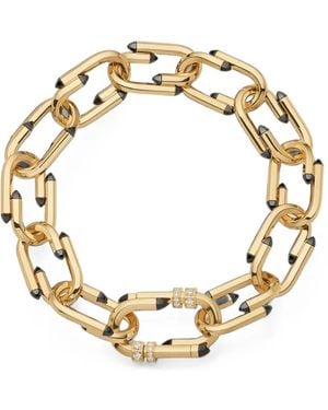 Nouvel Heritage Try Me Enamel And Diamond Bracelet - Metallic