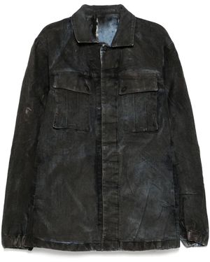 Boris Bidjan Saberi Jacke Mit Knopfverschluss - Schwarz