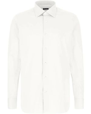 ZEGNA Camicia A Maniche Lunghe - Bianco