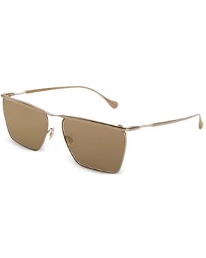 Jil Sander Wireframe Geometric-Frame Sunglasses - Metallic