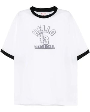 MASU T-Shirt Con Stampa - Bianco