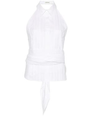P.A.R.O.S.H. Pleated Top - White