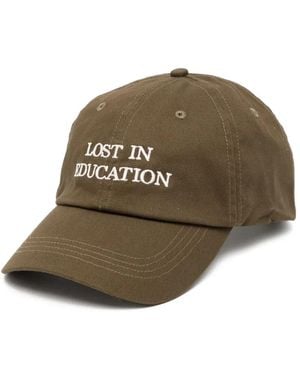 Officine Generale Logo-Embroidered Cap - Green