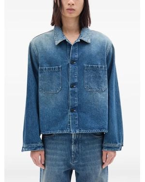 Ann Demeulemeester Juel Boxy-Fit Denim Shirt - Blue