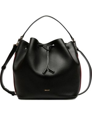 Bally Beuteltasche Aus Gekörntem Leder - Schwarz