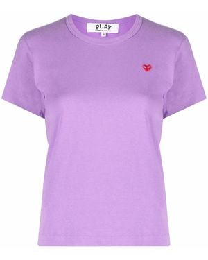 COMME DES GARÇONS PLAY ロゴ Tシャツ - パープル