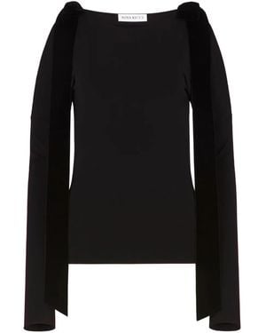 Nina Ricci Bow-Details Top - Black
