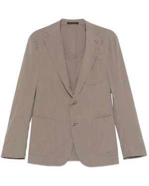 The Gigi Blazer À Lien De Resserrage À La Taille - Marron
