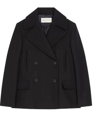 Dries Van Noten Double-Breasted Wool-Blend Jacket - Black