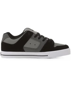 DC Shoes Pure Logo-Patch Paneled Sneakers - Black