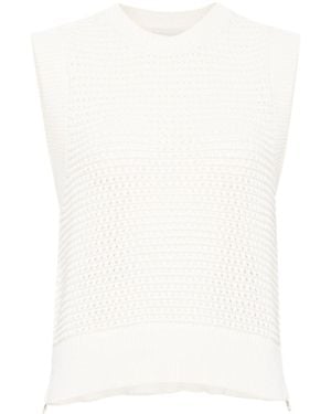 Varley Bains Knitted Top - White