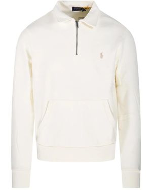 Ralph Lauren Half-zip Embroidered Sweatshirt - ホワイト