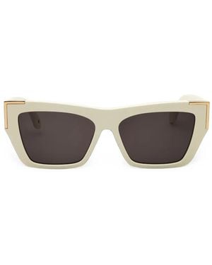 Palm Angels Hollywood Rectangle-Frame Sunglasses - Grey