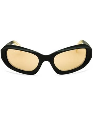 KARL LAGERFELD Oval-Frame Sunglasses - Black