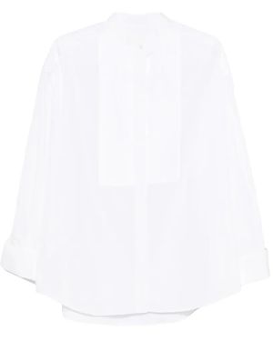 Nackiyé Chemise Tux À Empiècements - White