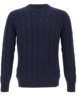 Kangra Cable knit crew-neck sweater - Azul