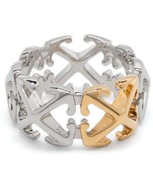 Off-White c/o Virgil Abloh Arrow Tweekleurige Ring - Metallic