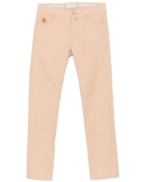 Jacob Cohen Bard Logo-Patch Trousers - Natural