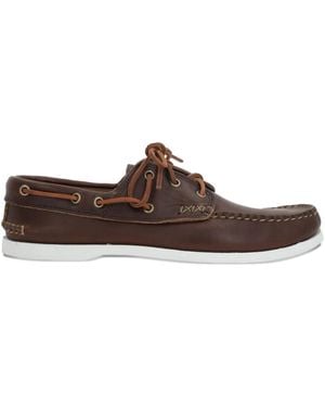 Yuketen Leren Bootschoenen - Bruin