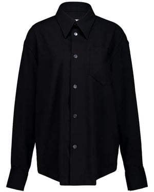 Ami Paris Sharp-Collar Shirt - Blue