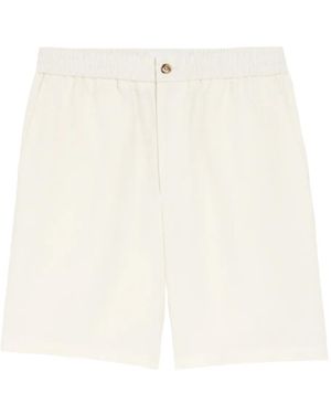 Ami Paris Shorts Ami De Coeur - Bianco