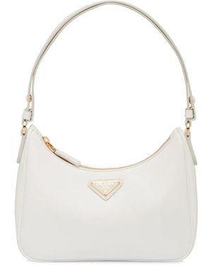 Prada Re-Edition Mini Schultertasche - Weiß