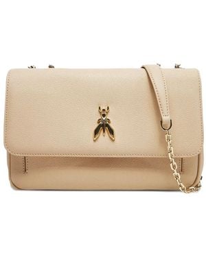 Patrizia Pepe Chain-Strap Shoulder Bag - Natural