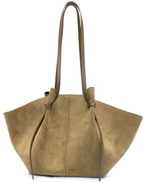 Yuzefi Large Mochi Leather Shoulder Bag - Natural