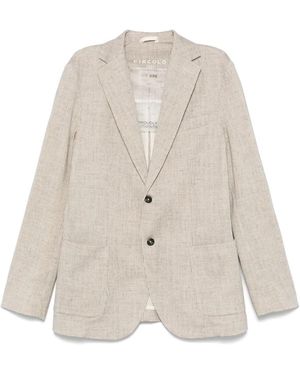 Circolo 1901 Houndstooth Blazer - White