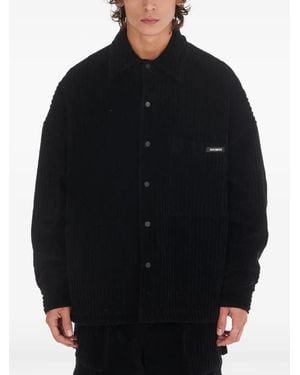 NAHMIAS Corduroy Padded Shirt - Black
