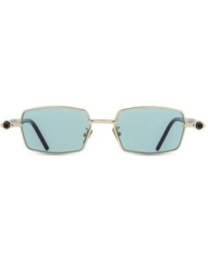 Kuboraum Occhiali Da Sole Rettangolari - Blu