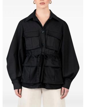Eldorado Saharian Macramé Fringed Jacket - Black