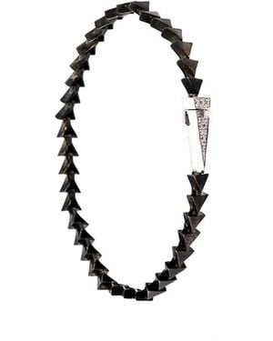 Nikos Koulis Triangle Spiked Diamond Bracelet - Metallizzato
