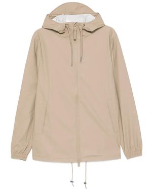 Rains Storm Breaker W3 Hooded Jacket - Natural