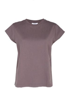 Agolde Bryce T-Shirt Mit Angeschnittenen Ärmeln - Lila
