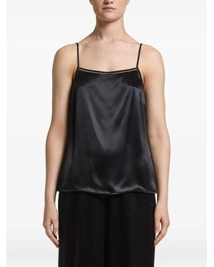 Peserico Monili-Trim Camisole Top - Black