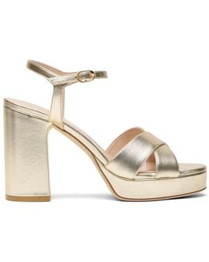Stuart Weitzman Dayna Heeled Sandals - Natural