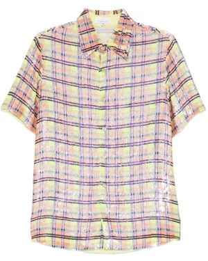 Ashish Plaid Shirt - White