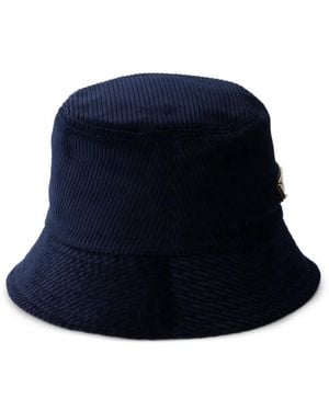 Prada Corduroy Bucket Hat - Blue