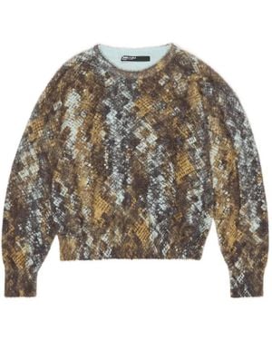Bimba Y Lola Pull À Effet Peau De Serpent - Gris